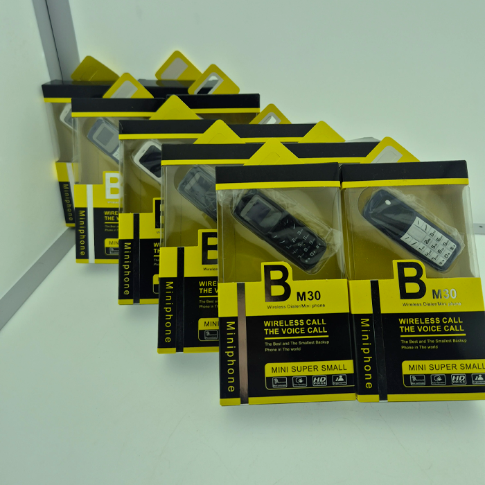 Troisième visuel du lot de 10 mini téléphones sans fil B M30 différents coloris – Guiguiexpress