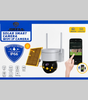 Caméra de surveillance solaire WiFi extérieure JORTAN avec double objectifs et vision nocturne – Guiguiexpress
