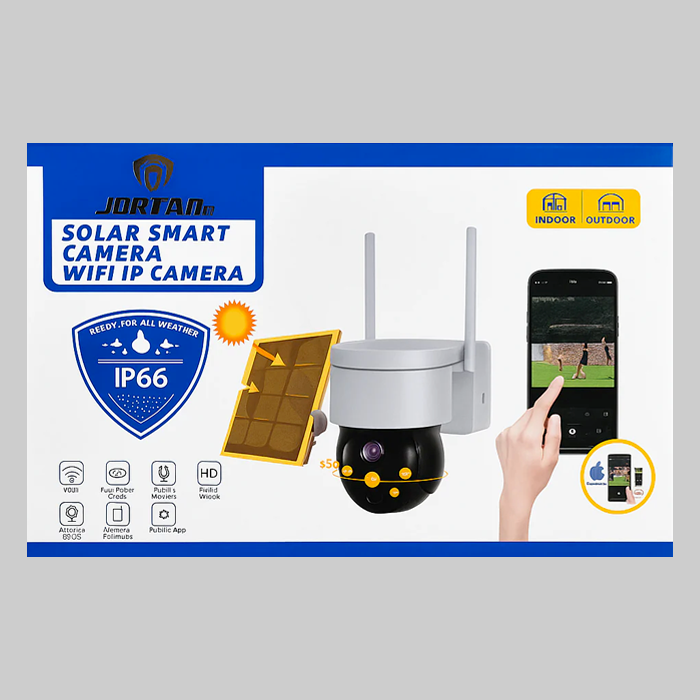 Caméra de Surveillance Solaire WiFi Extérieure JORTAN