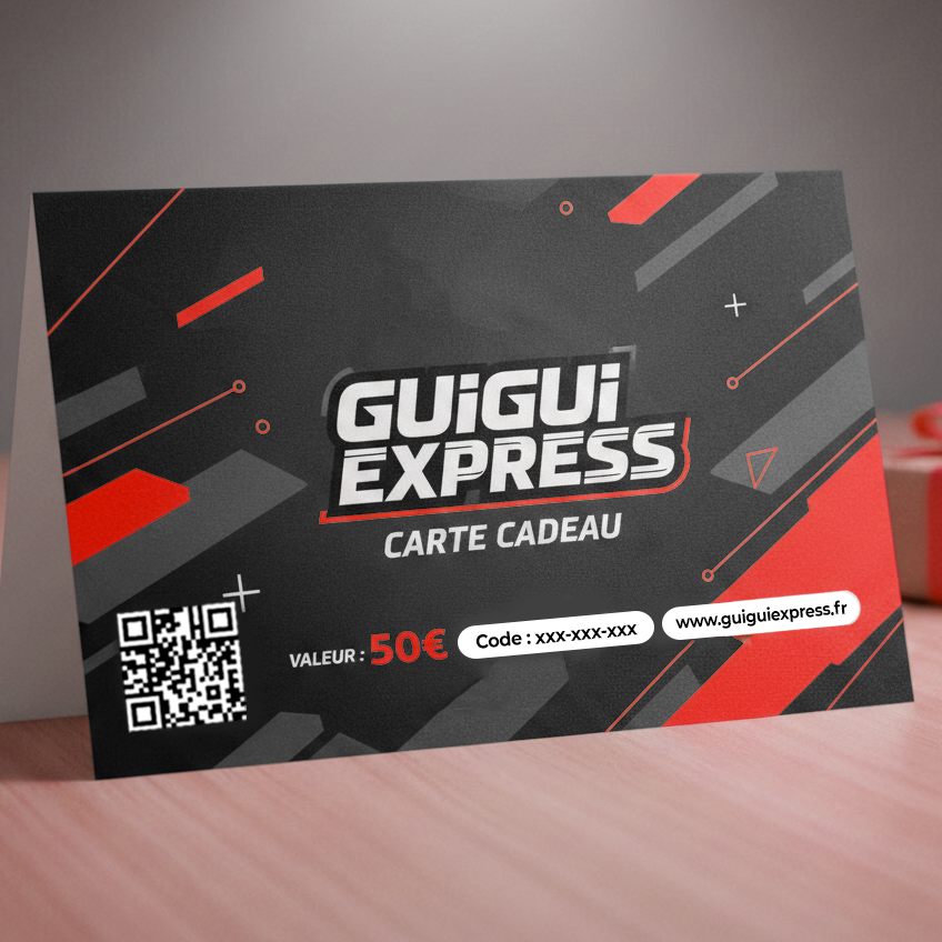 Cartes cadeaux Guiguiexpress pour offrir vidéosurveillance, éclairage extérieur, outils et gadgets innovants