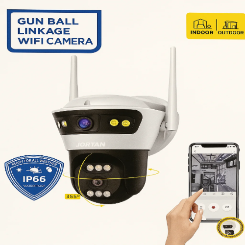Kit 3 Caméras Wi-Fi JORTAN 4 Gun Ball Linkage