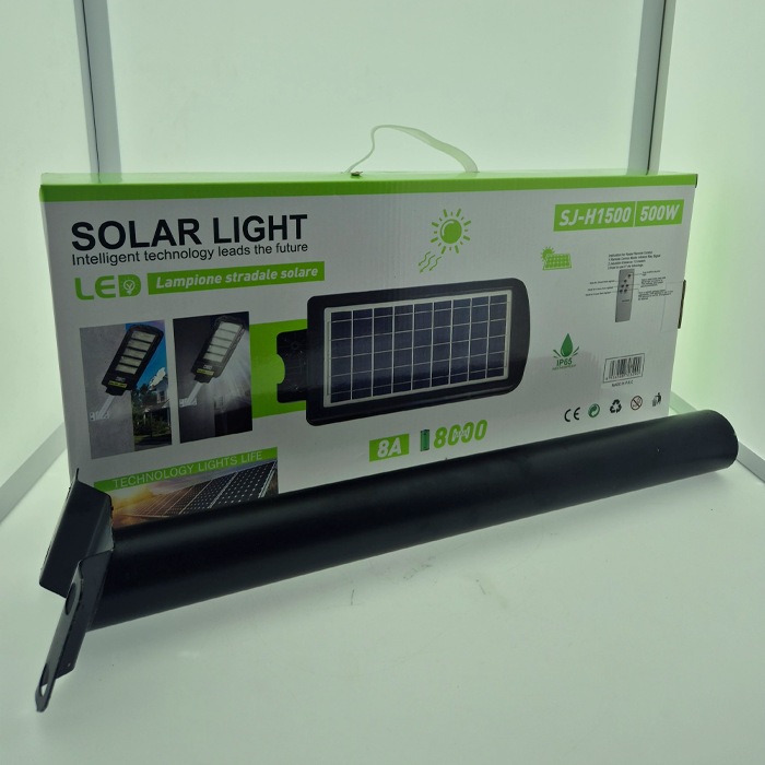 Lampe Solaire LED 500W Extérieure – Modèle SJ-H1500