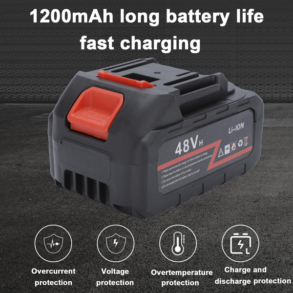 Deuxième visuel du souffleur sans fil 48V Li-Ion puissant, léger et pratique pour entretien extérieur – Guiguiexpress