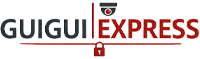 Logo officiel Guiguiexpress avec fond blanc pour identité visuelle et marque