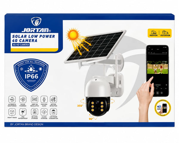 Caméra de Surveillance Solaire 4G Extérieure JORTAN