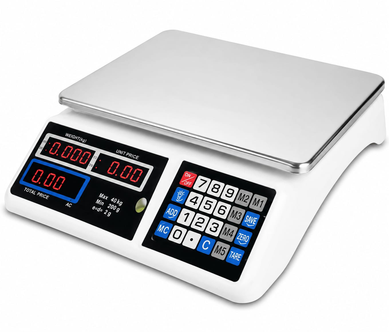 Balance électronique commerciale 40 kg avec calcul de prix