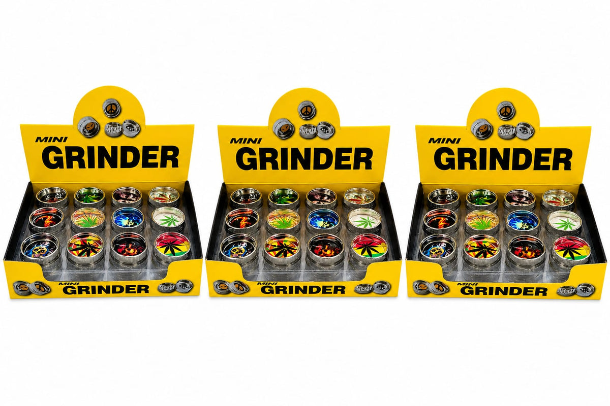 3 boites de 24 mini grinder 10 ocb brun